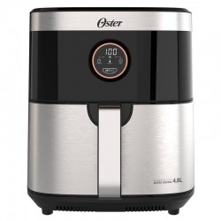 Fritadeira Air Fryer 2 em 1 Sem Óleo Digital  Black Inox 4,8L Oster 110V/127V 1500W OFRT660