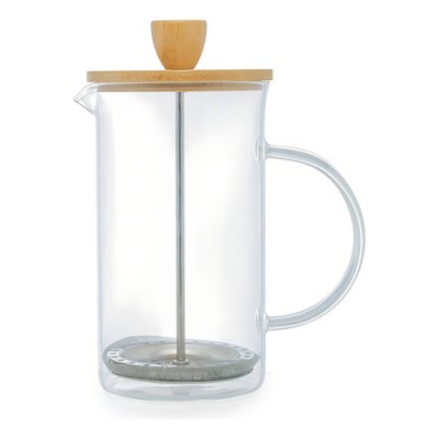 CAFETEIRA PRENSA TAMPA/BAMBU 600ML DE VIDRO WOLFF