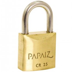 Cadeado Latao 25Mm Papaiz