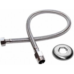 ENGATE FLEX 1/2 050CM INOX BLUKIT