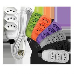 EXTENSAO PP 3 VIAS 3M 10A 250V BR ILUMI