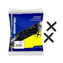F - ESPACADOR PISO CRUZ 5,0MM C/100 BRASFORT