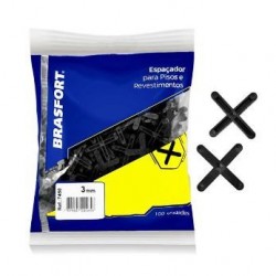 F - ESPACADOR PISO CRUZ 5,0MM C/100 BRASFORT