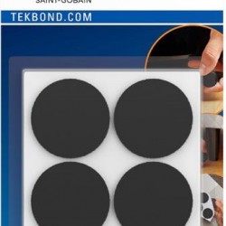 FELTRO REDONDO 35MM PRETO C/8 TEKBOND