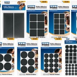 FELTRO REDONDO 35MM PRETO C/8 TEKBOND
