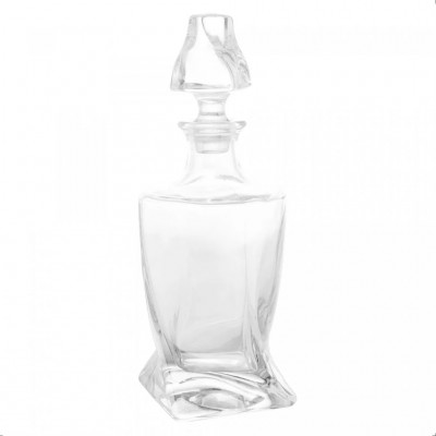 Garrafa Para Whisky De Cristal Tortile 750ml - 20624 Wolff