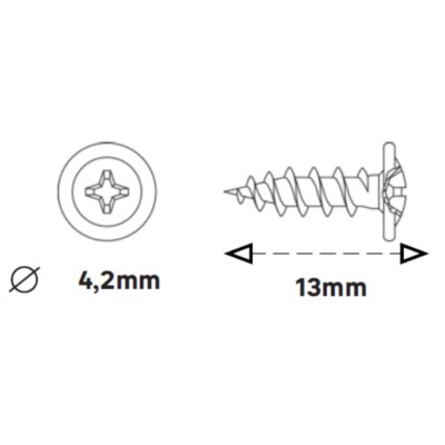 PARAF METAL METAL P. AGULHA 9,5/13