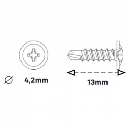 PARAF METAL / METAL P. BROCA 9,5/13