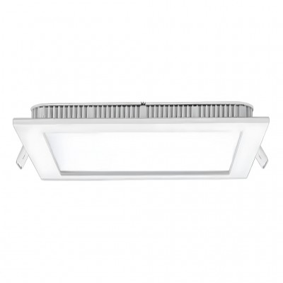 O - PAINEL LED 18W EMB QUAD 3000K BR SLIM B&D