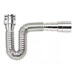 Sifão Sanfonado Universal Cromado 070CM 031101 BLUKIT