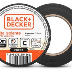 O - FITA ISOLANTE 19MMX20M PT B&D