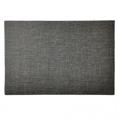 Jogo Americano Quadrado Preto em Pu Mesa Posta 1 Pc BTC