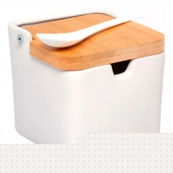 SALEIRO MESA CER C/TP BAMB E COLH 9,5CM 5774 LYOR