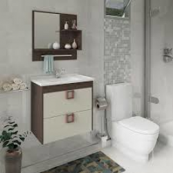 Armario Lirio 59Cm C/Espelheira Amendoa/Br Mgm