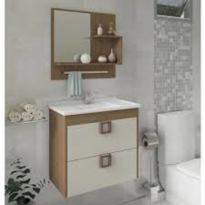 Armario Lirio 59Cm C/Espelheira Amendoa/Br Mgm