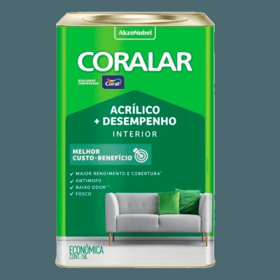 F - TINTA ACRIL CORALAR VERDE LIMAO 18L CORAL