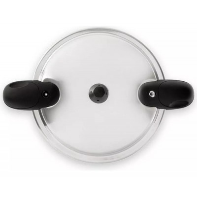 Panela de Pressão 22 cm 5,4 L Revestimento Cerâmico Linha Ceramic Life Pressure Brinox - Preto