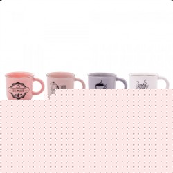 Conjunto 4 Canecas de Café de Coffee Lovers 60ml - Wolff