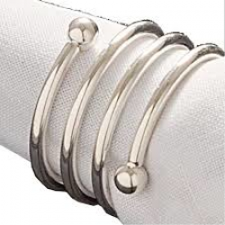 F - PG7602 JOGO COM 4 PORTAGUARDANAPOS METAL PRAT