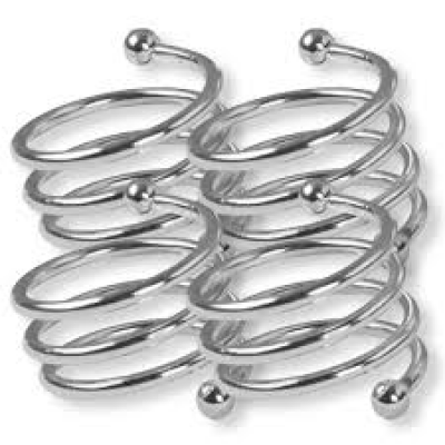 F - PG7602 JOGO COM 4 PORTAGUARDANAPOS METAL PRAT