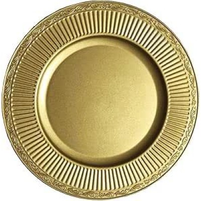 F - SP8167 SOUSPLAT 33CM RED DOURADO