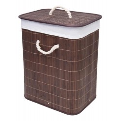 F - CESTO BAMBU C/TAMPA RET ESCURO BM19233 MIMO