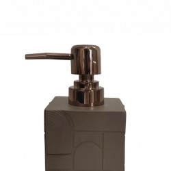 Porta Sabonete Líquido Dispenser - Cinza e Bronze BTC