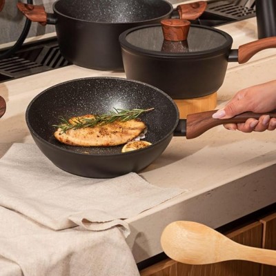 Conjunto 06 Panelas C/Indução Sirius Preto 4814/103 Brinox