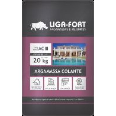 Argamassa Flex Ac3 20Kg Branca Liga Fort