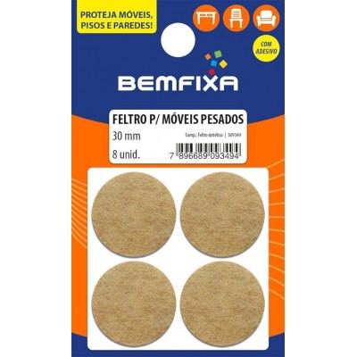 F - FELTRO ADES RED BG MOV PESAD 30MM BEMFIXA