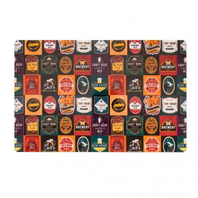 F - JOGO AMERICANO PVC PRINT BEER STAMPS