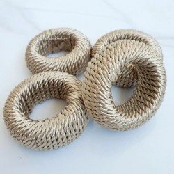 F - ARGOLA DE GUARDANAPO RAYON 04 PC ASPARGOS