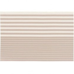 F - JOGO AMERICANO TRAMA DESIGN LISTRAS TAUPE