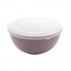 Conjunto 03 Bowls Com Tampa Bambu PP Lines Bege 2430 Lyor