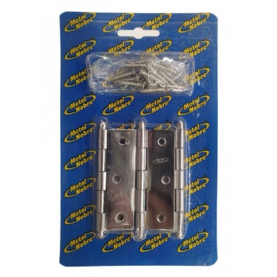 F - DOBRADICA CROM S/ ANEL 3 METAL NOBRE