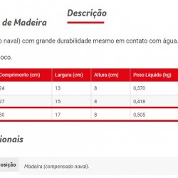 DESEMPENADEIRA MADEIRA 17X30 854 CONDOR