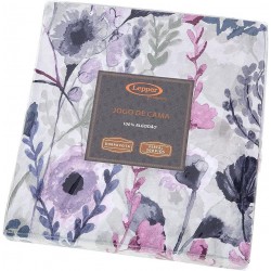 F - JOGO DE CAMA 200 FIOS CASAL ESTAMPADO EMOTION