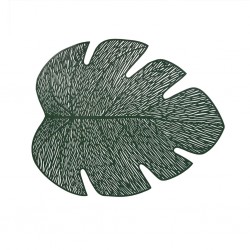 Jogo Americano Folha Verde PVC para Mesa Posta 1 Pc BTC