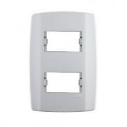 PLACA 4X2 2 POSTO SEPARADOS C/SUP SLIM ILUMI