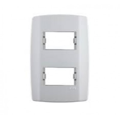 PLACA 4X2 2 POSTO SEPARADOS C/SUP SLIM ILUMI