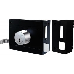 FECHADURA 701/100 SOBREPOR PRETO FOSCO STAM