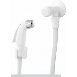 F - DUCHA HIGIENICA PVC BRANCA 1/4 VOLTA M LIDER