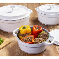 Caçarola Hercules Redonda cor Branca, 21,3CM, PA900020C