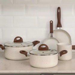 Conjunto 06 Pan Ceram  Smart Vanilla 4791/102 Brinox