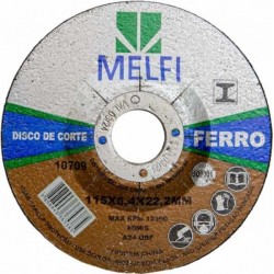 DISCO DE DESBASTE FERRO 4.1/2 - 115X6,4 MELFI