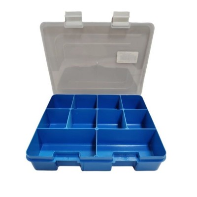 Caixa Organiz Medio 17X24 Crist/Az Global Plastic