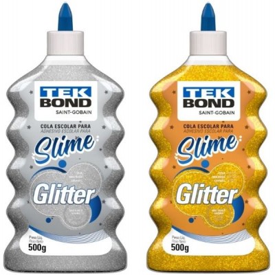 UD - SLIME GLITTER PRATA 500G TEKBOND