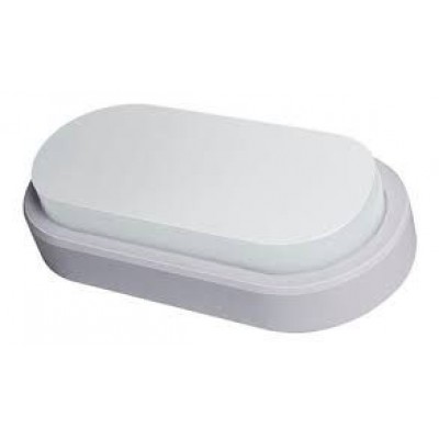 F - ARANDELA OVAL FAT LED BCO 8W 6500K DEMI