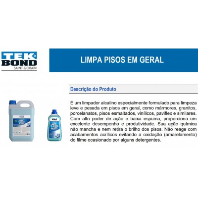LIMPA PISOS EM GERAL 1L TEKBOND