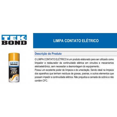 LIMPA CONTATO SPRAY 300ML TEKBOND
